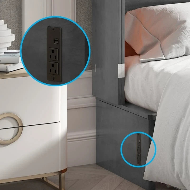 Lit escamotable, armoire-lit avec matelas et tiroir
