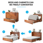 Lit escamotable, armoire-lit avec matelas et tiroir