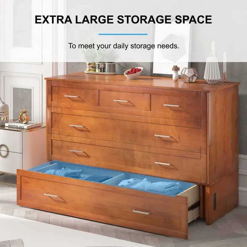 Lit escamotable, armoire-lit avec matelas et tiroir