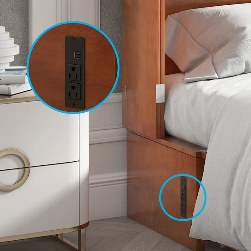 Lit escamotable, armoire-lit avec matelas et tiroir