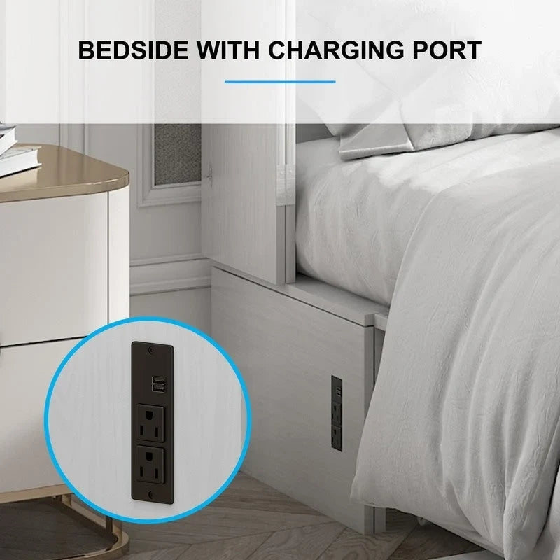 Lit escamotable, armoire-lit avec matelas et tiroir