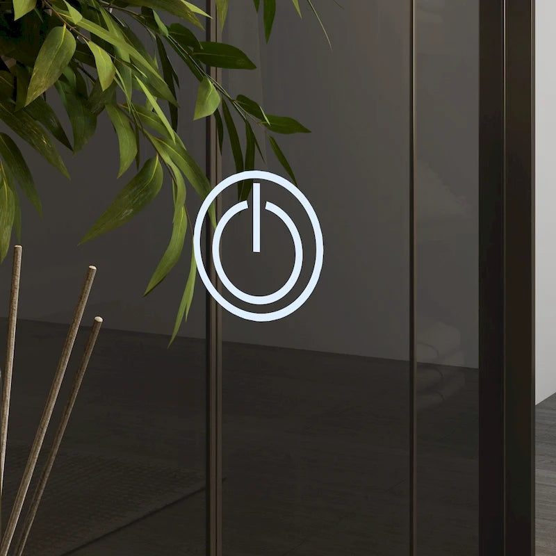 Coiffeuse avec miroir tactile et tabouret