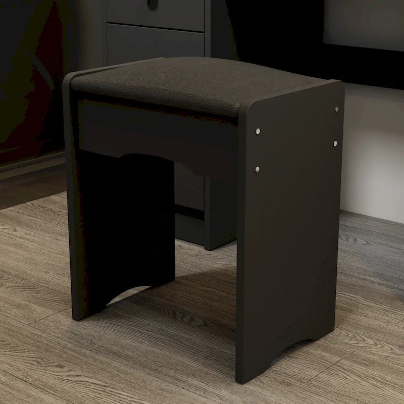 Coiffeuse avec miroir tactile et tabouret