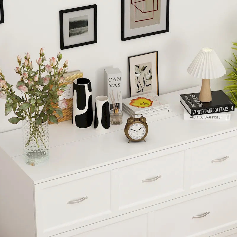 Lit double avec commode et tiroir convertible en meuble cube