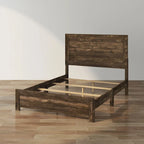 Lit en bois en noyer rustique