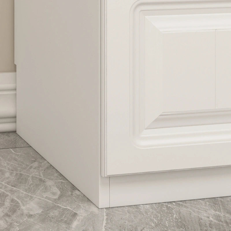 Grande Armoire Combinée, Penderie, Meuble de Rangement, Blanc