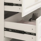 Grande Armoire Combinée, Penderie, Meuble de Rangement, Blanc