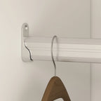 Grande Armoire Combinée, Penderie, Meuble de Rangement, Blanc