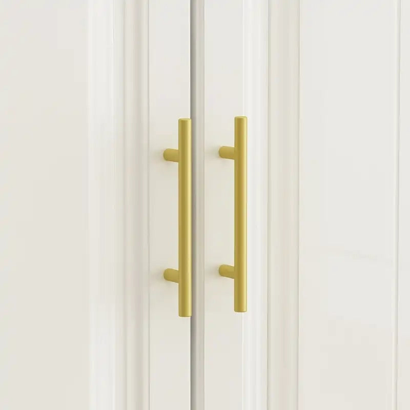 Grande Armoire Combinée, Penderie, Meuble de Rangement, Blanc