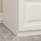 Grande Armoire Combinée, Penderie, Meuble de Rangement, Blanc