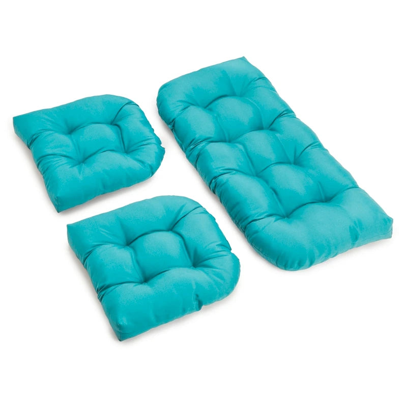 Ensemble de coussins trois pièces en sergé pour causeuse d'intérieur