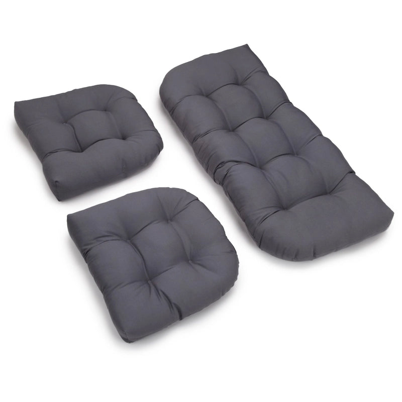 Ensemble de coussins trois pièces en sergé pour causeuse d'intérieur