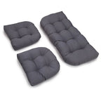 Ensemble de coussins trois pièces en sergé pour causeuse d'intérieur
