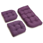 Ensemble de coussins trois pièces en sergé pour causeuse d'intérieur