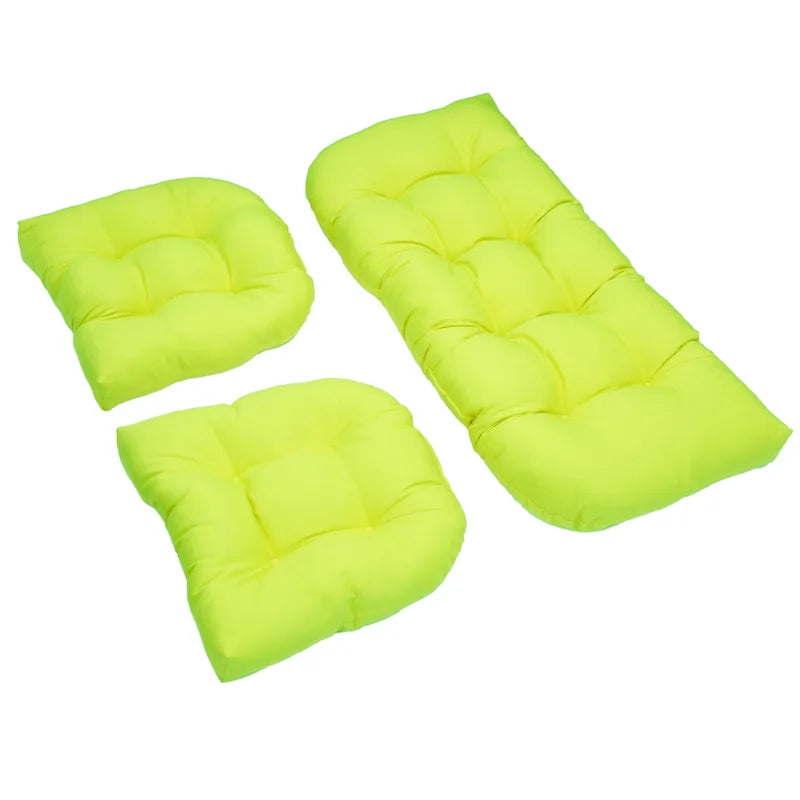 Ensemble de coussins trois pièces en sergé pour causeuse d'intérieur