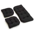 Ensemble de coussins trois pièces en sergé pour causeuse d'intérieur