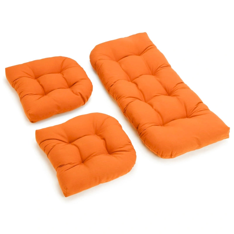 Ensemble de coussins trois pièces en sergé pour causeuse d'intérieur