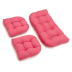 Ensemble de coussins trois pièces en sergé pour causeuse d'intérieur