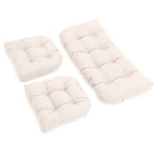 Ensemble de coussins trois pièces en sergé pour causeuse d'intérieur