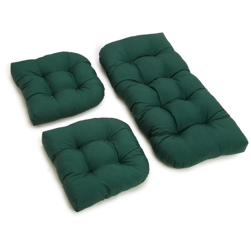 Ensemble de coussins trois pièces en sergé pour causeuse d'intérieur