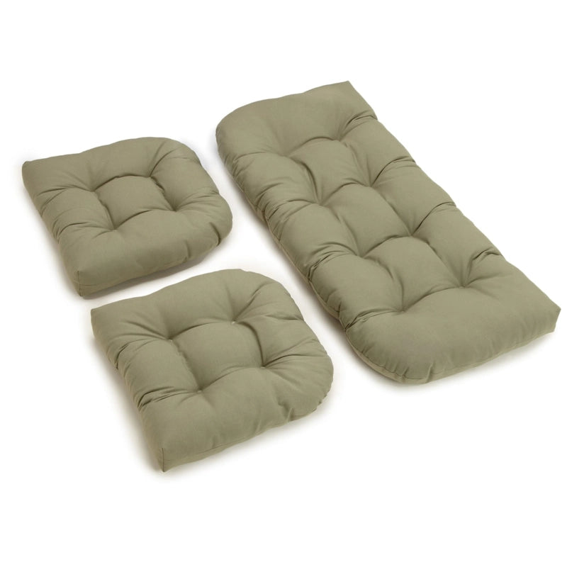 Ensemble de coussins trois pièces en sergé pour causeuse d'intérieur