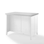Îlot de cuisine avec plateau en acier inoxydable - 28P x 46L x 36,5H