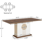Table à manger en bois rustique