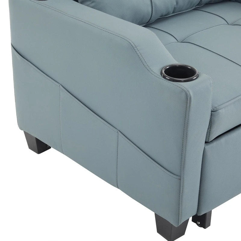 Fauteuil Convertible, Canapé-Lit Convertible 3 en 1, Inclinable Réglable, Fauteuil, Canapé, Lit, Lin