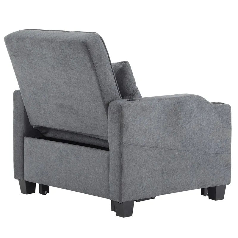 Fauteuil Convertible, Canapé-Lit Convertible 3 en 1, Inclinable Réglable, Fauteuil, Canapé, Lit, Lin