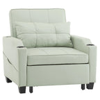Fauteuil Convertible, Canapé-Lit Convertible 3 en 1, Inclinable Réglable, Fauteuil, Canapé, Lit, Lin