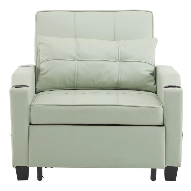 Fauteuil Convertible, Canapé-Lit Convertible 3 en 1, Inclinable Réglable, Fauteuil, Canapé, Lit, Lin