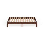 Lit plateforme pleine grandeur de luxe en bois de 12 pouces