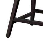 Tabourets de bar de 66 cm de haut, tabourets de bar pivotants à cadre en bois rembourré avec siège en tissu, lot de 3