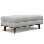 Grand repose-pieds rectangulaire de style moderne du milieu du siècle, 124 cm de large