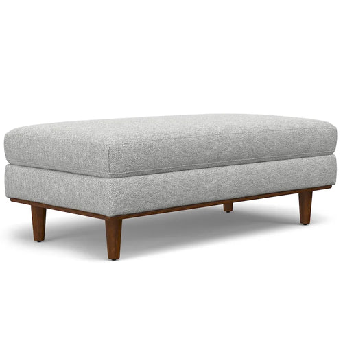 Grand repose-pieds rectangulaire de style moderne du milieu du siècle, 124 cm de large