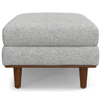 Grand repose-pieds rectangulaire de style moderne du milieu du siècle, 124 cm de large