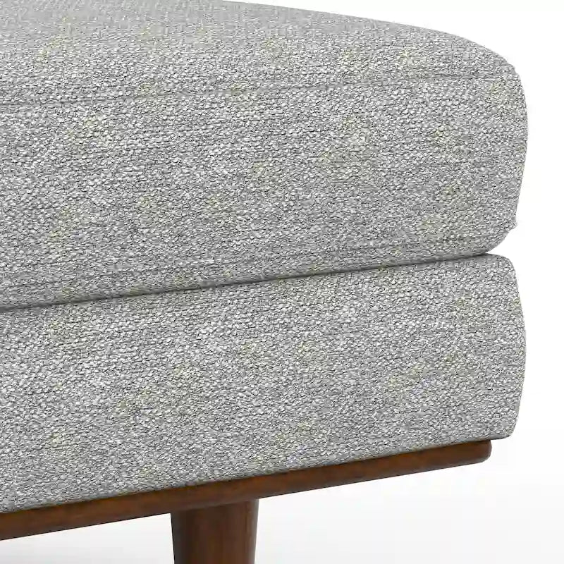 Grand repose-pieds rectangulaire de style moderne du milieu du siècle, 124 cm de large