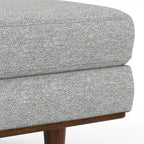 Grand repose-pieds rectangulaire de style moderne du milieu du siècle, 124 cm de large