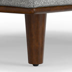 Grand repose-pieds rectangulaire de style moderne du milieu du siècle, 124 cm de large