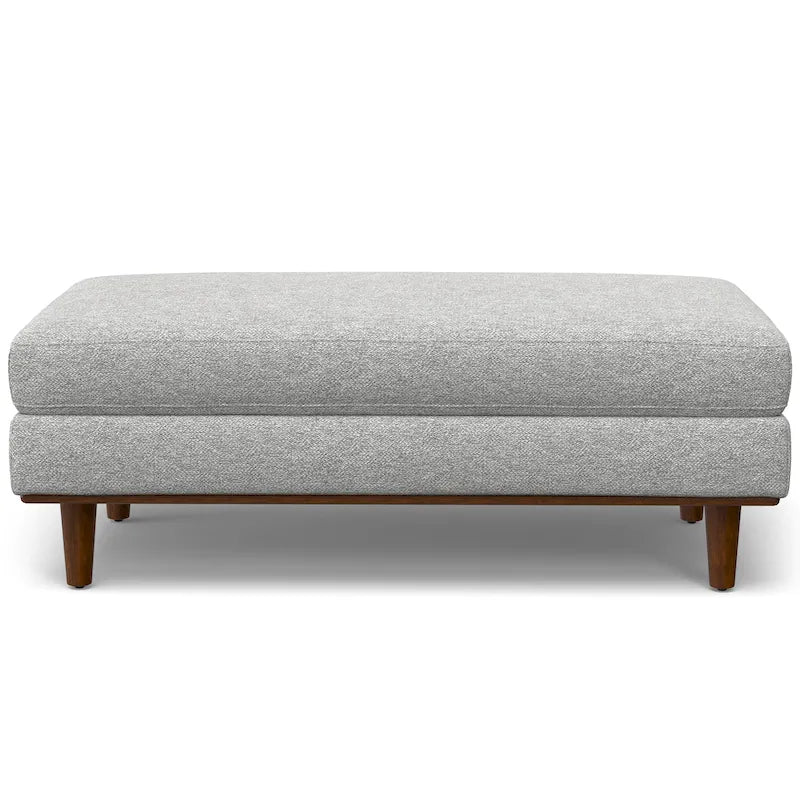 Grand repose-pieds rectangulaire de style moderne du milieu du siècle, 124 cm de large