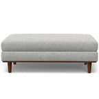 Grand repose-pieds rectangulaire de style moderne du milieu du siècle, 124 cm de large