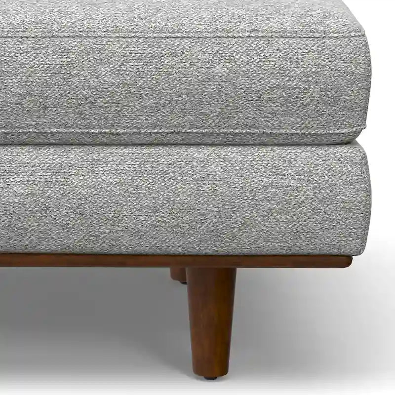 Grand repose-pieds rectangulaire de style moderne du milieu du siècle, 124 cm de large