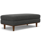 Grand repose-pieds rectangulaire de style moderne du milieu du siècle, 124 cm de large