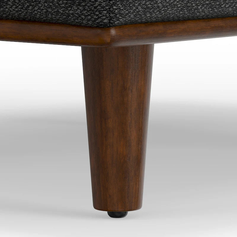 Grand repose-pieds rectangulaire de style moderne du milieu du siècle, 124 cm de large