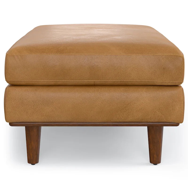 Grand repose-pieds rectangulaire de style moderne du milieu du siècle, 124 cm de large