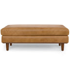 Grand repose-pieds rectangulaire de style moderne du milieu du siècle, 124 cm de large