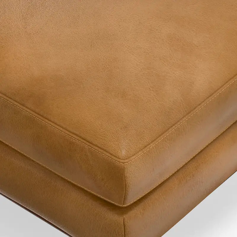 Grand repose-pieds rectangulaire de style moderne du milieu du siècle, 124 cm de large