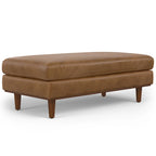 Grand repose-pieds rectangulaire de style moderne du milieu du siècle, 124 cm de large
