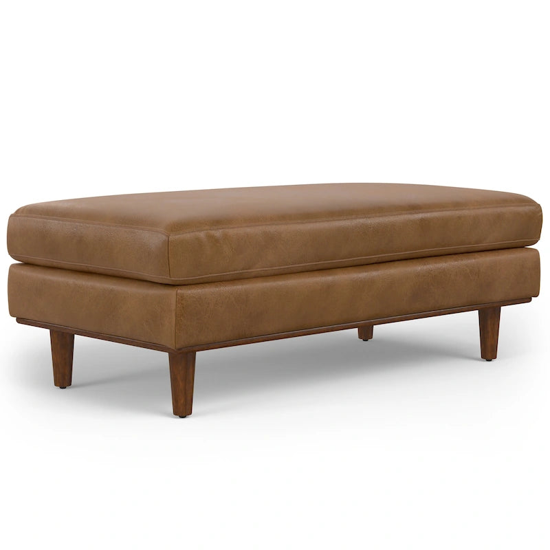 Grand repose-pieds rectangulaire de style moderne du milieu du siècle, 124 cm de large