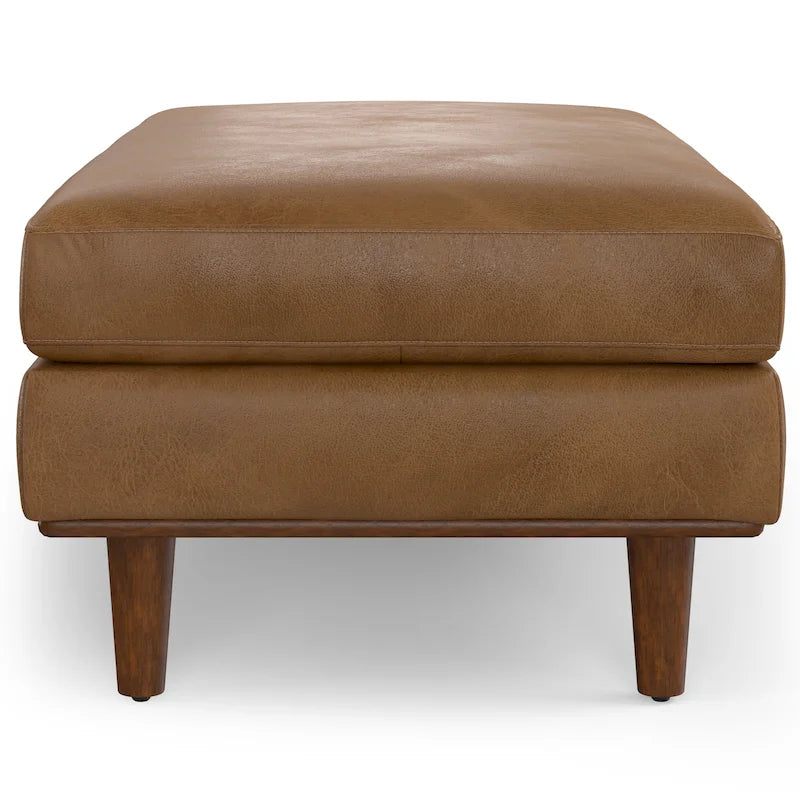 Grand repose-pieds rectangulaire de style moderne du milieu du siècle, 124 cm de large